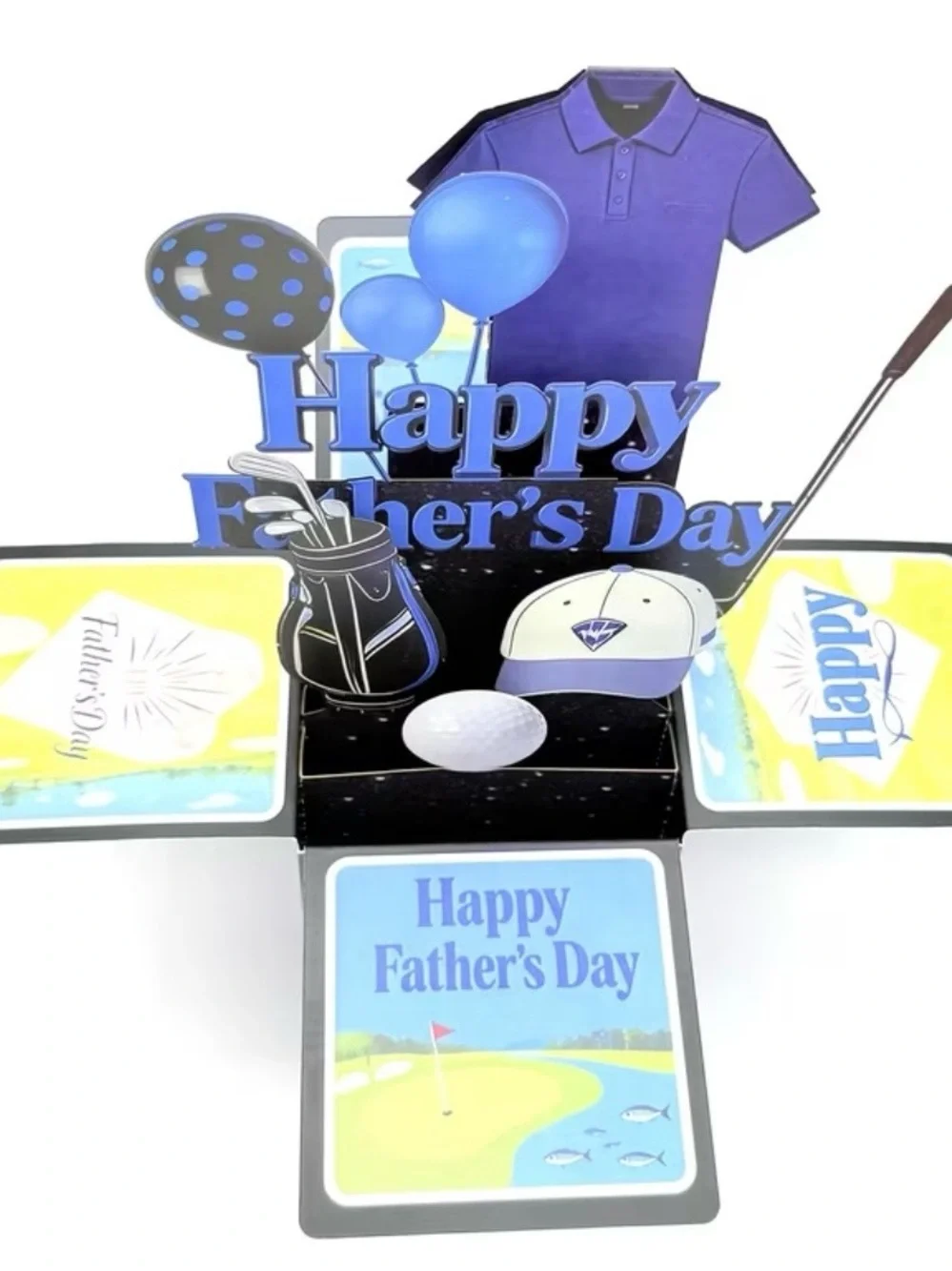 Father's Day Golf Pop-Up Card